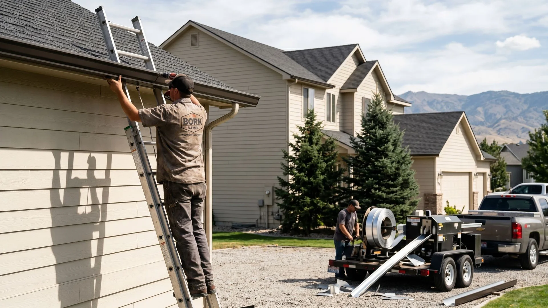 Gutter Installation by Bork Nampa Roofing in Canyon County, Idaho